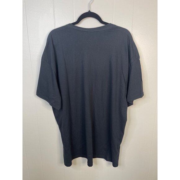 Boutique Heavy Cotton T-Shirt "Run On Caffeine Chaos & Cuss Words" 2XL Black Hum - Picture 3 of 4